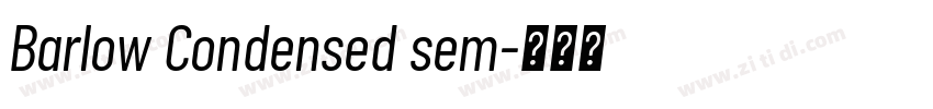 Barlow Condensed sem字体转换